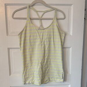 Reebok Women's Light Yellow Striped Camisole